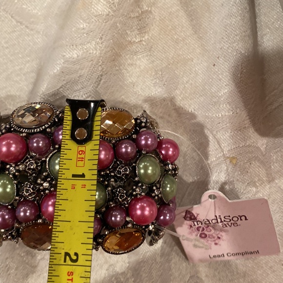 Bracelet with colored stones by Madison Ave - Picture 2 of 6